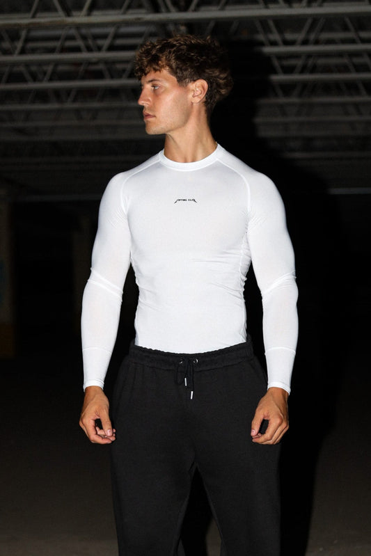 Venom Compression Long Sleeve | Chalk White