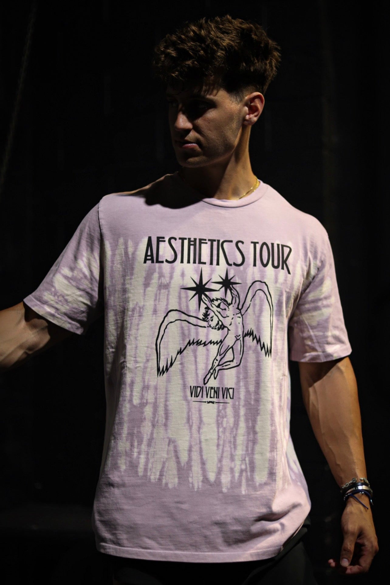 Aesthetics Tour Tee | Purple Tie Dye